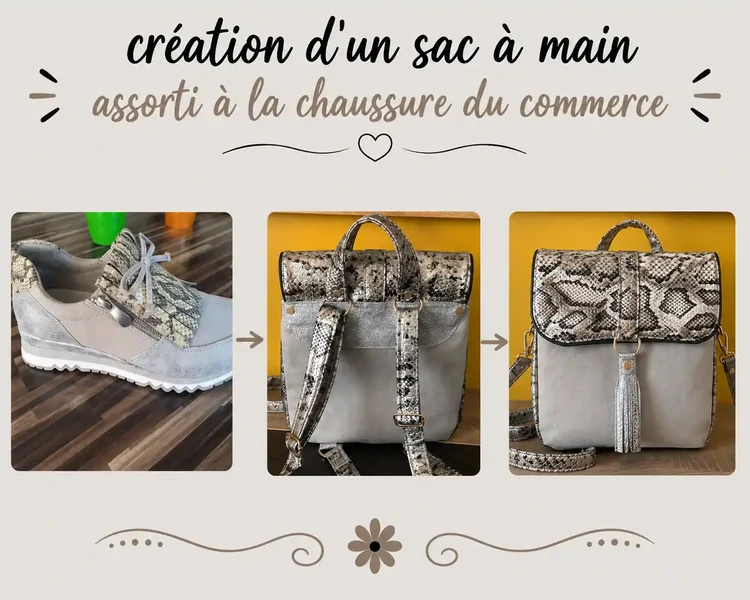 Création du sac pour s'accorder aux chaussures