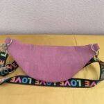 sac banane liège rose vue arrière