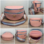 Craquez pour ce sac banane au tendres couleurs pastels au choix, avec triple zip multicolore. Élégant, compact et pratique avec sangle ajustable. Idéal au quotidien, à la ville ou en soirée. Couleur rose.