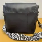 Sacoche en simili cuir noire Vue arrière